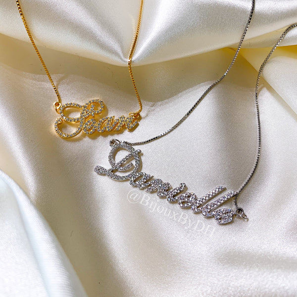 Cz name sale necklace