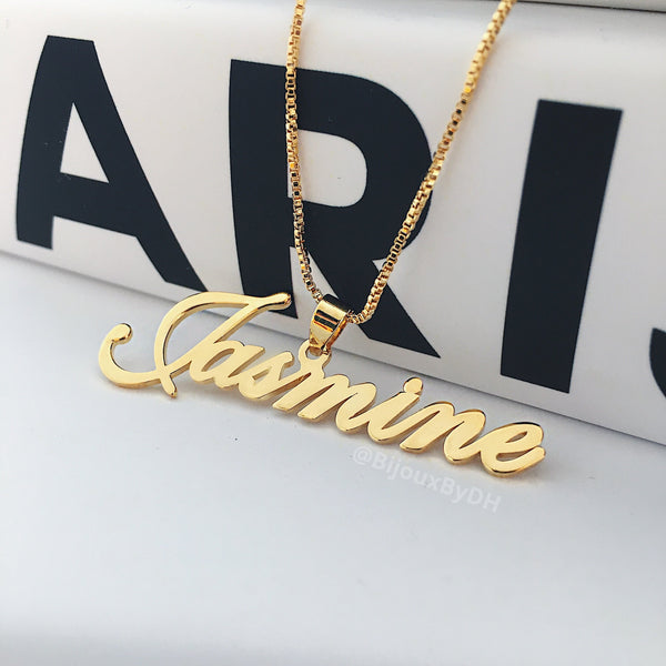 Name Necklace w/ Bail – Bijoux by Danielle Holmes